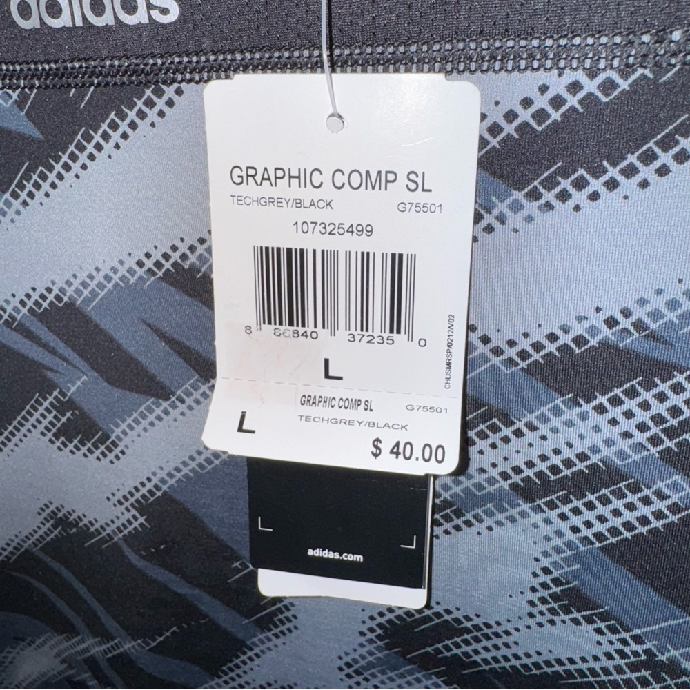 adidas Dynamic Black and Gray top - good for men or women - Picture 2 of 3